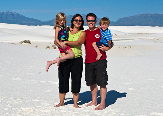 Brian Worrell, Carey, Maddie, & Gavin